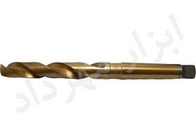 تصویر مته ته کونیک قطر 24 میلی متر مورس 3 TG چین روکش تیتانیوم (طلایی) TG 24mm Conical Bottom Drill Bits