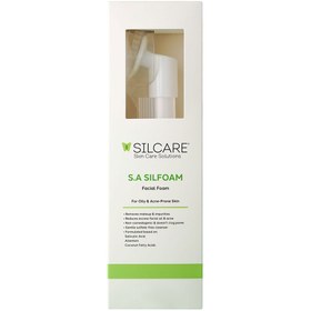 تصویر فوم شستشوی صورت سیلفوم حجم 150 میلی لیتر سیلکر Silcare Silfoam Face Wash Foam 150 ml