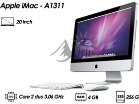 تصویر آل این وان اپل مدل A1311 با صفحه نمایش 20 اینچ Apple iMac - A1311 | CPU: Core 2 duo 3.06 GHz | Ram: 4GB | SSD: 256GB