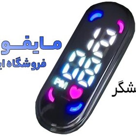 تصویر ساعت مرد عنکبوتی بچه گانه LED دیجیتالی صفحه لمسی طرح اسپایدرمن 