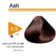 تصویر رنگ مو قهوه ای خاکستری روشن ویتامول شماره ۵/۲ | Vitamol Hair Color No5.2 