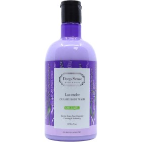 تصویر شامپو بدن لوندر دیپ سنس مناسب انواع پوست 400 میل DEEP SENSE Lavender Body Wash For All Skin Type 400ml