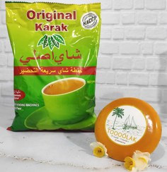 تصویر پودر چای کرک اصلی اورجینال با طعم هل یک کیلوگرمی - 2 بسته Original Karak Tea 1kg