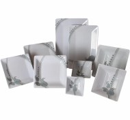 تصویر سرویس ملامین 28پارچه طرح چینی گل ترمه 