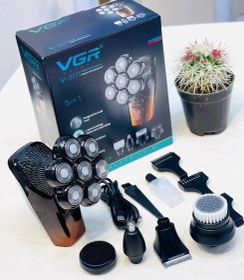 تصویر ماشین اصلاح وی جی آر مدل V-327 با تکنولوژی برش چرخشی و ضد آب 