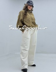 تصویر شلوار شیری رنگ 