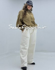 تصویر شلوار شیری رنگ 