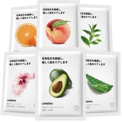 تصویر ماسک صورت نقابی عصاره آووکادو لانبنا Lanbena Avocado Extract Face Sheet Mask