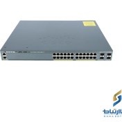 تصویر سوئیچ 24 پورت سیسکو مدل WS-C2960X-24PS-L استوک Cisco WS-C2960X-24PS-L 24 Port Switch stock