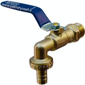 تصویر شیر آب حیاطی دسته گازی آذین سایز 1/2 