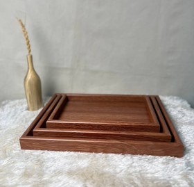 تصویر سینی چوبی سه سایز 