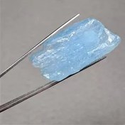 تصویر آکوامارین 75 قیراطی نچرال، شفاف و آماده تراش 
