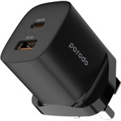 تصویر شارژر دیواری پرودو مدل PD-FWCH008 33W Porodo PD-FWCH008 33W Quick Wall Charger