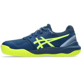 تصویر کفش والیبال مشکی دخترانه و پسرانه بچگانه Gel Resolution 9 GS Big Boy Navy Blue Tennis 1044A067 404 Asics 