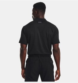 تصویر تی شرت مشکی مردانه لباس عملکرد Ua 30 Polo 1377374 001 آندرامور Under Armour 