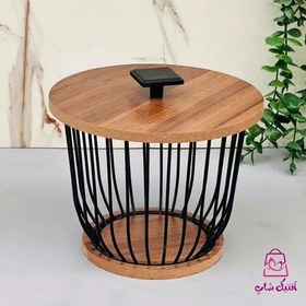 تصویر سبد گردو فلزی بلوط 