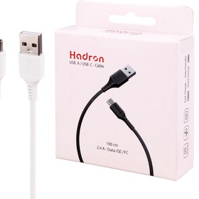 تصویر کابل تایپ سی فست شارژ Hadron HTC-A-C01 2.4A QC 1m Hadron HTC-A-C01 2.4A QC 1m Type-C Cable