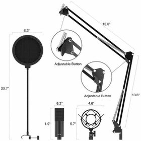 تصویر باندل میکروفون استریم Microphone FIFINE K780 Microphone FIFINE K780