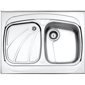 تصویر سینک استیل البرز تک لنگه فانتزی 618 روکار - راست steelalbroz.sink618/60