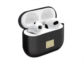 تصویر کاور چرمی ایرپاد 3 اپل استوپ تایم Stoptime Apple Airpods 3 Protective Leather Case 