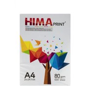 تصویر کاغذ A4 هیما بسته ۵۰۰ عددی ۸۰ گرمی 
