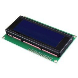 تصویر ماژول نمایشگر LCD کاراکتری ۴ در ۲۰ بک لایت آبی 