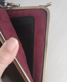 تصویر کیف دستی چرم طبیعی گاوی 