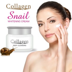 تصویر کرم روشن کننده صورت کلاژن حلزون 80 گرم ا Collagen Cream Whitening Snail 80gr Collagen Cream Whitening Snail 80gr