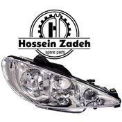 تصویر چراغ جلو ساده راست پژو 206 فن آوران 