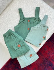 تصویر ست تاپ و شلوارک مراکشی هونو 