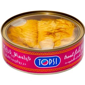 تصویر فیله ماهی قزل آلا زعفرانی تاپسی 