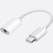 تصویر جک هندزفری تایپ سی سر جعبه صددرصد USB-C To 3.5mm Cable 0.19m