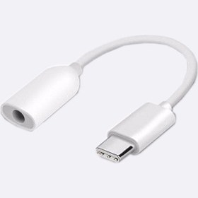 تصویر جک هندزفری تایپ سی سر جعبه صددرصد USB-C To 3.5mm Cable 0.19m