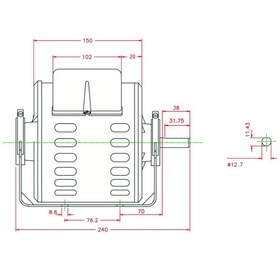 تصویر الکتروموتور کولر 3/4 موتوژن 3/4 Motogen Cooler Electro Motor