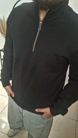تصویر دورس نیم زیپ مشکی 