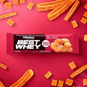 تصویر پروتئین بار بست وی طعم شیرینی دارچین اتلتیکا ناتریشن Atlhetica Best Whey Bar Chocolate 