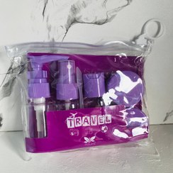 تصویر پک مسافرتی 6 تکه - بنفش 6 in 1 travel bottle set WESUNCO