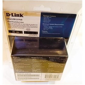 تصویر هاب یو اس بی 4 پورت دی-لینک مدل DUB-H4 ا D-Link DUB-H4 Port USB 2 Hub 