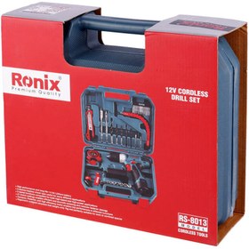 تصویر مجموعه 35 عددی دریل شارژی رونیکس RS-8013 Ronix RS-8013 Cordless Drill Set 35 Pieces
