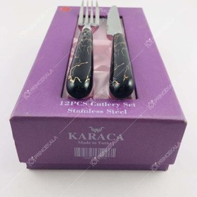 تصویر کاردو چنگال ماربل 