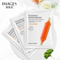 تصویر ماسک صورت نقابی روشن کننده پرتقال خونی ایمیجز Images Blood Orange Sheet Mask