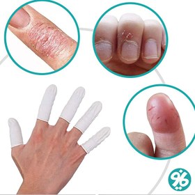 تصویر دستکش لاتکس انگشتی ضد الکتریسیته ساکن بسته ۱۴۴ عددی 