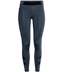 تصویر لگینگ زنانه ورزشی سرمه‌ای H&M 