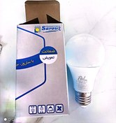 تصویر لامپ ال ای دی فوق کم مصرف ساروز 12وات مهتابی 12 watts sarouz led light bulbs