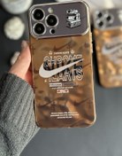 تصویر قاب موبایل آیفون نایک مسی محافظ لنزدار 