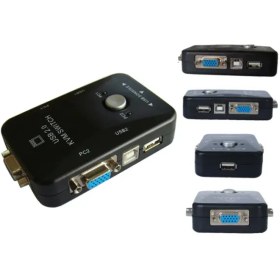 تصویر سوئیچ KVM VGA دو پورت دستی 