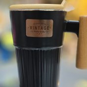 تصویر ماگ مشکی VINTAGE VINTAGE BLACK MUG