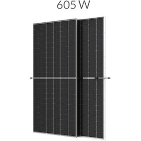 تصویر پنل خورشیدی 605 وات مونو کریستال بای فیشیال برند Trina Solar Solar Panel 605W Mono BIFACIAL Trina Solar