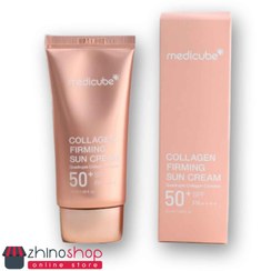 تصویر کرم ضد آفتاب مدی کیوب SPF 50 حجم ۵۰ میلی‌لیتر بی‌رنگ 