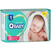 تصویر پوشک کامل بچه OBABY سایز نوزادی 20عددی 